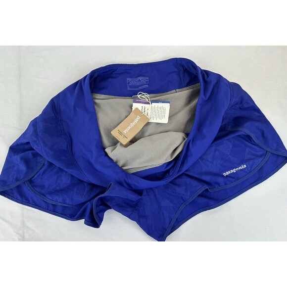 PATAGONIA WOMEN'S LINED STRIDER SHORTS 3.5 IN INSEAM BLUE SIZE LARGE - Picture 7 of 9